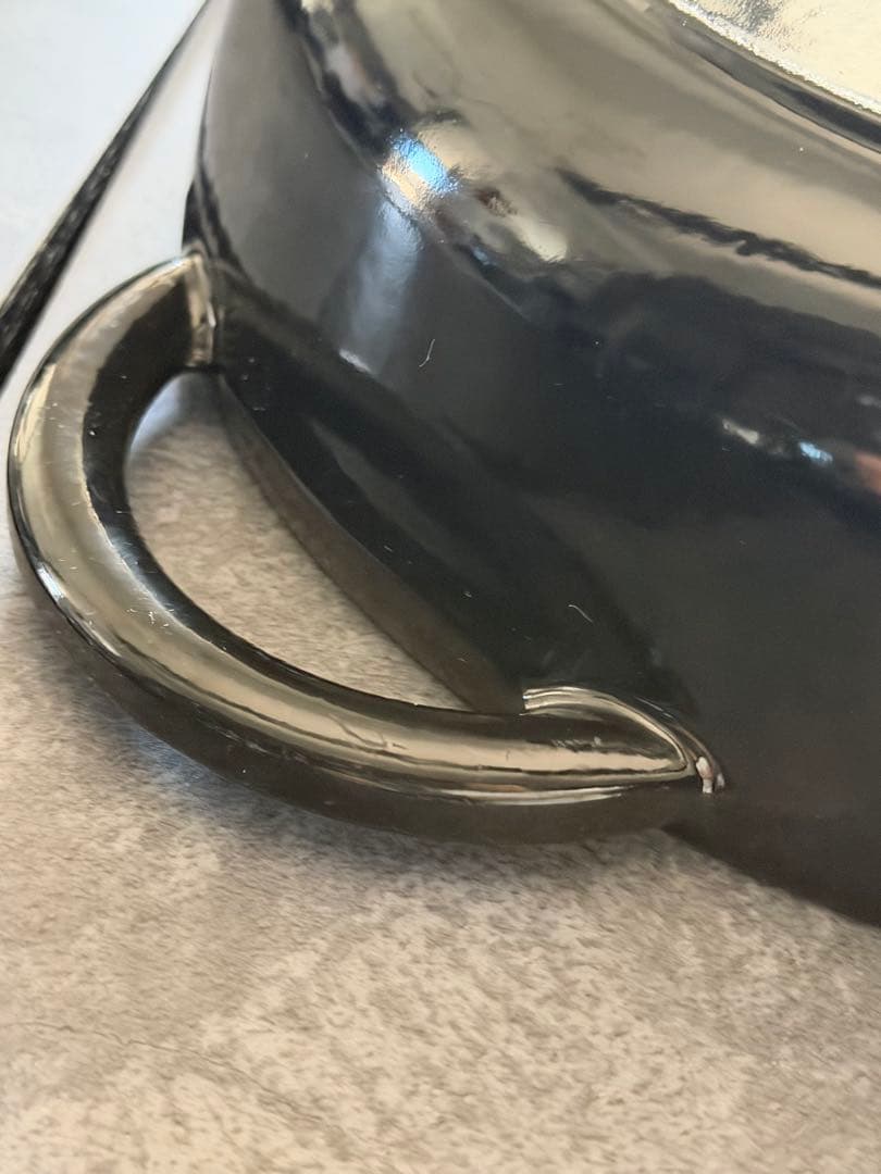 ストウブ　ニダベイユ　シャイニーブラック　24cm 蓋・蓋無し