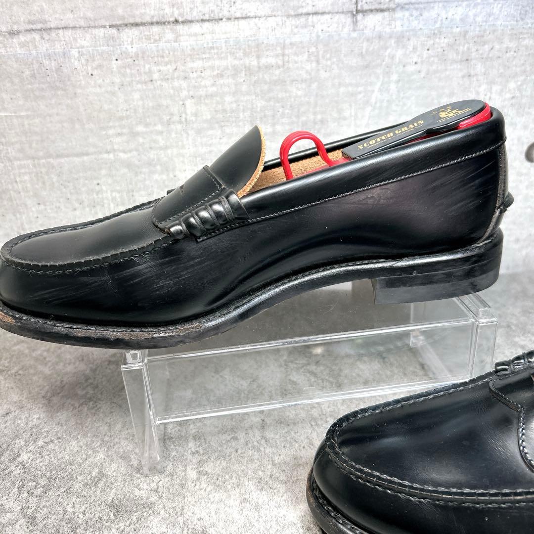 極美品【REGAL】ローファー/2177/革靴/リーガル/ブラック/厚底