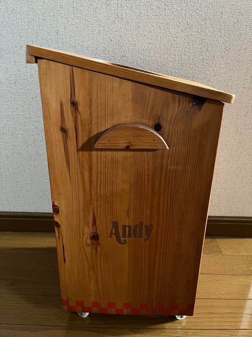 カントリー家具 Raggedy アン＆アンディ　ダストボックス　ゴミ箱