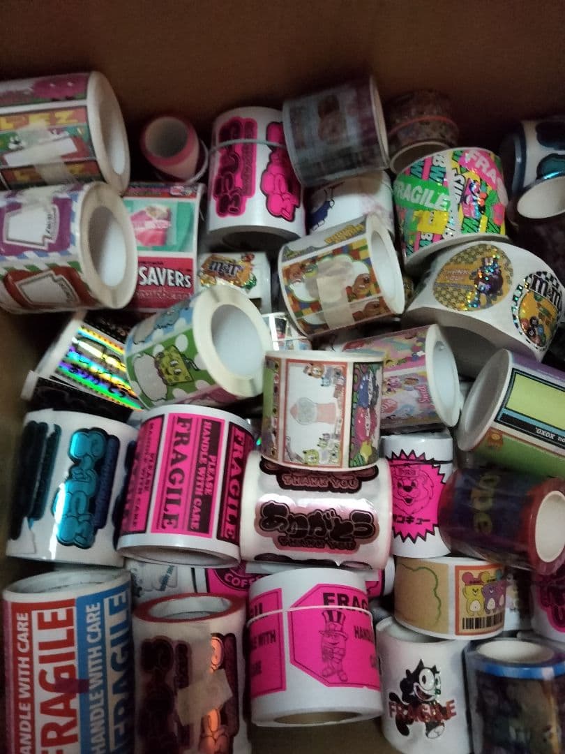 ロールシール、PETテープ　まとめ売り　約107本+メモ等