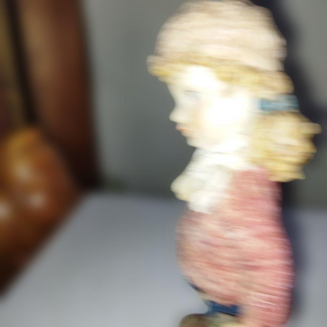 陶器製少女像 アンティーク風