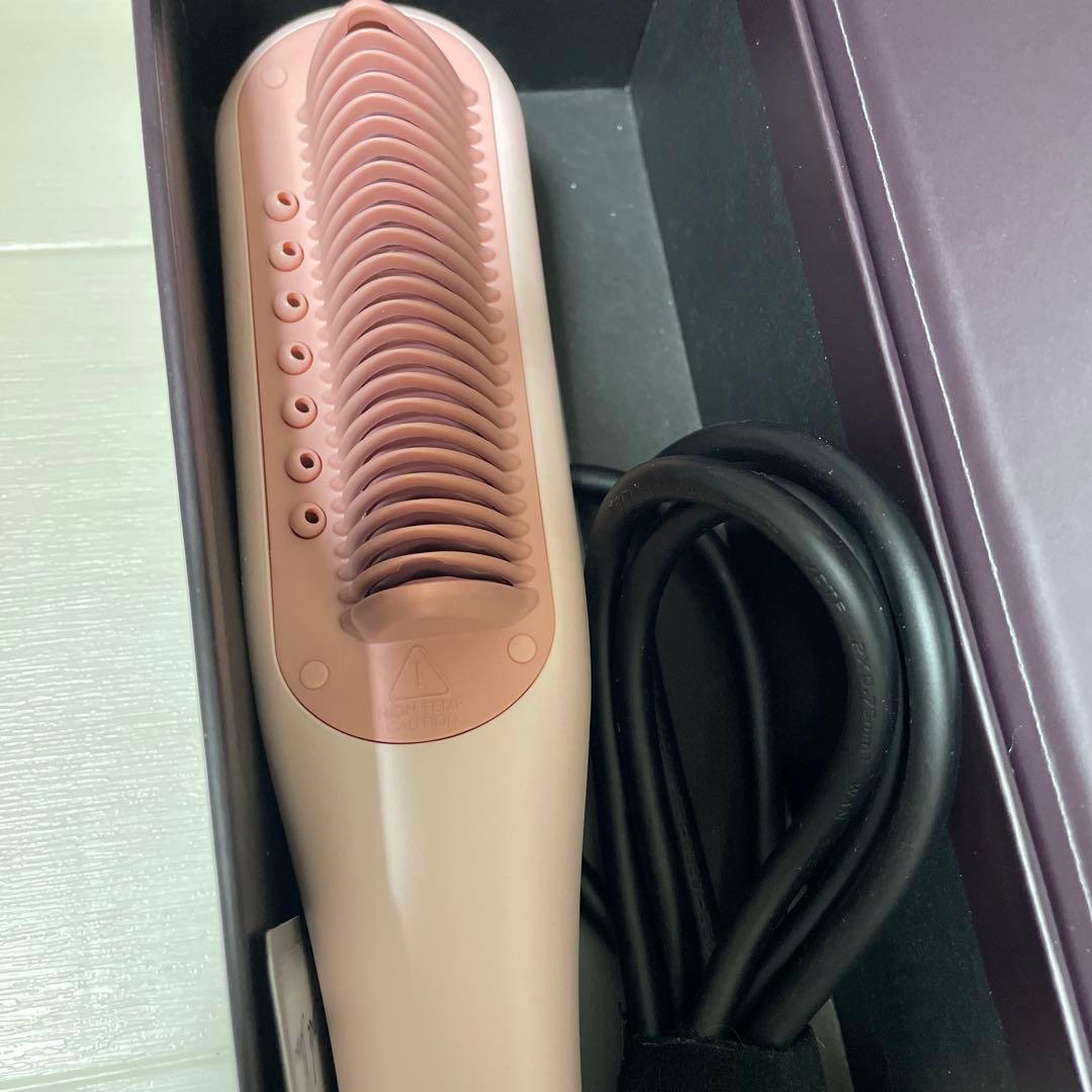 スチームヘアアイロンブラシ