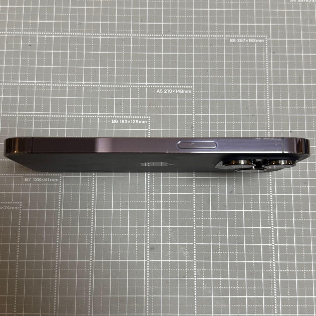 iPhone14 Pro 128GB ディープパープル 背面割れ
