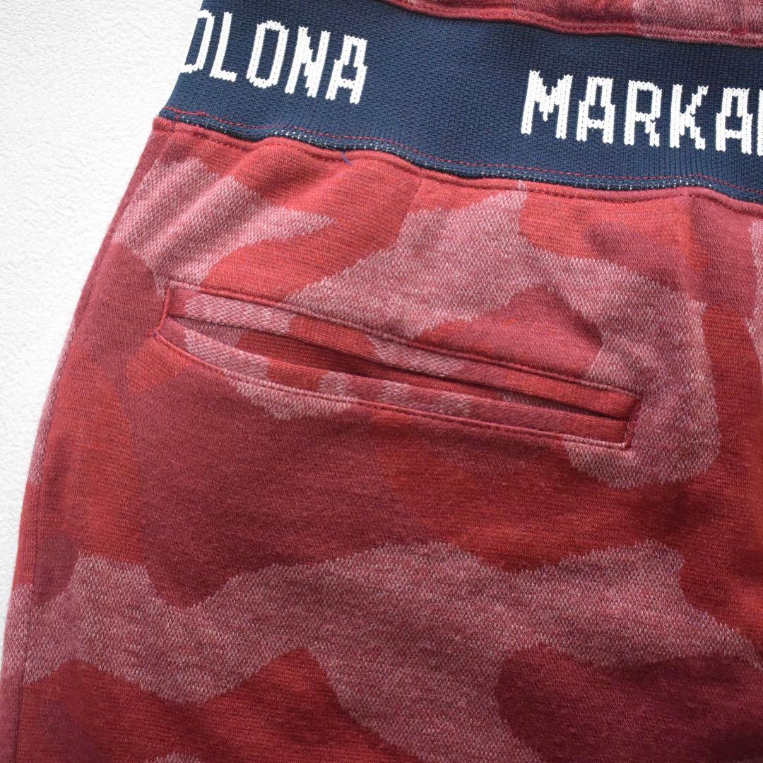 MARK & LONA スウェットスカート 36 カモフラ スカル柄 ロゴリブ