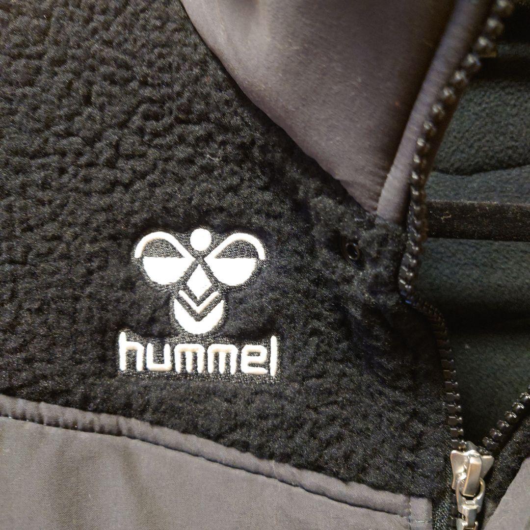 【新品】hummel ボアジップアップジャケット 黒　S・M