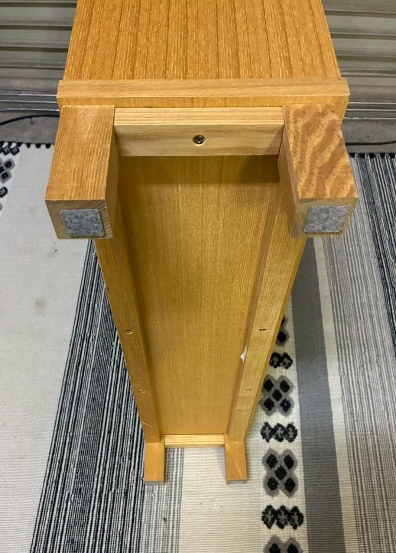 無印良品 オーク材薄型ラック・ワイド小・奥行22cm 廃盤品