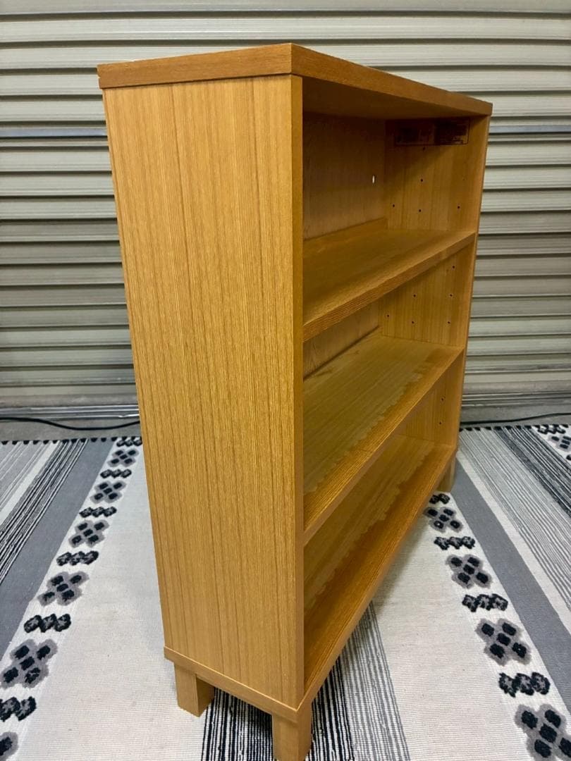 無印良品 オーク材薄型ラック・ワイド小・奥行22cm 廃盤品