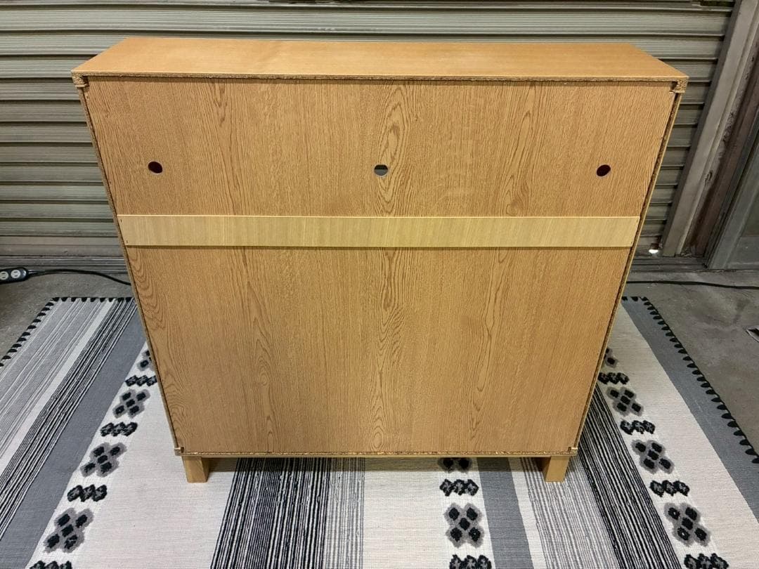 無印良品 オーク材薄型ラック・ワイド小・奥行22cm 廃盤品