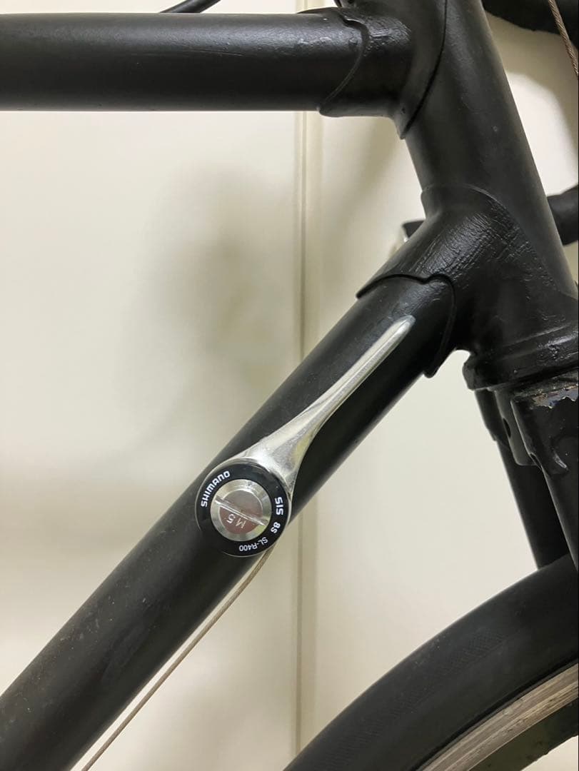 Panasonic 黒 クロモリ ロードバイク 700C