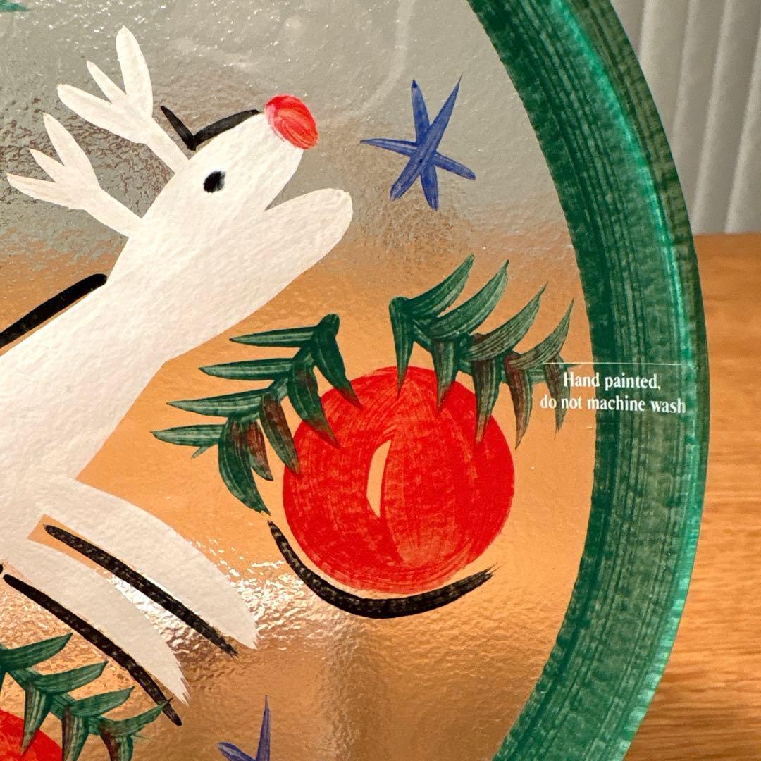 レア　KOSTA BODA トナカイプレート Martti Rytkonen