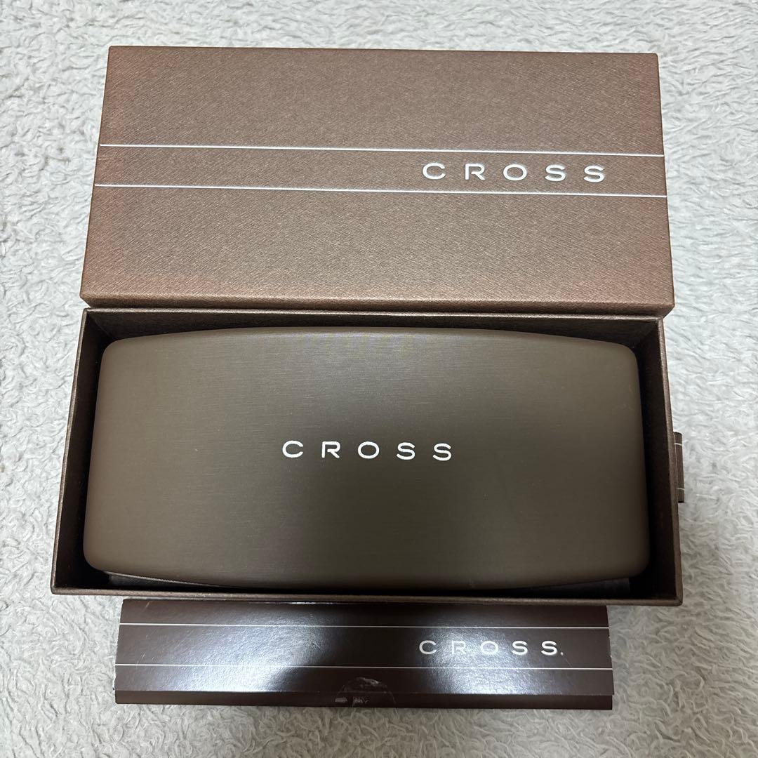 CROSS クロス シルバーカラー　ネイビー　万年筆 18Kペン先　希少