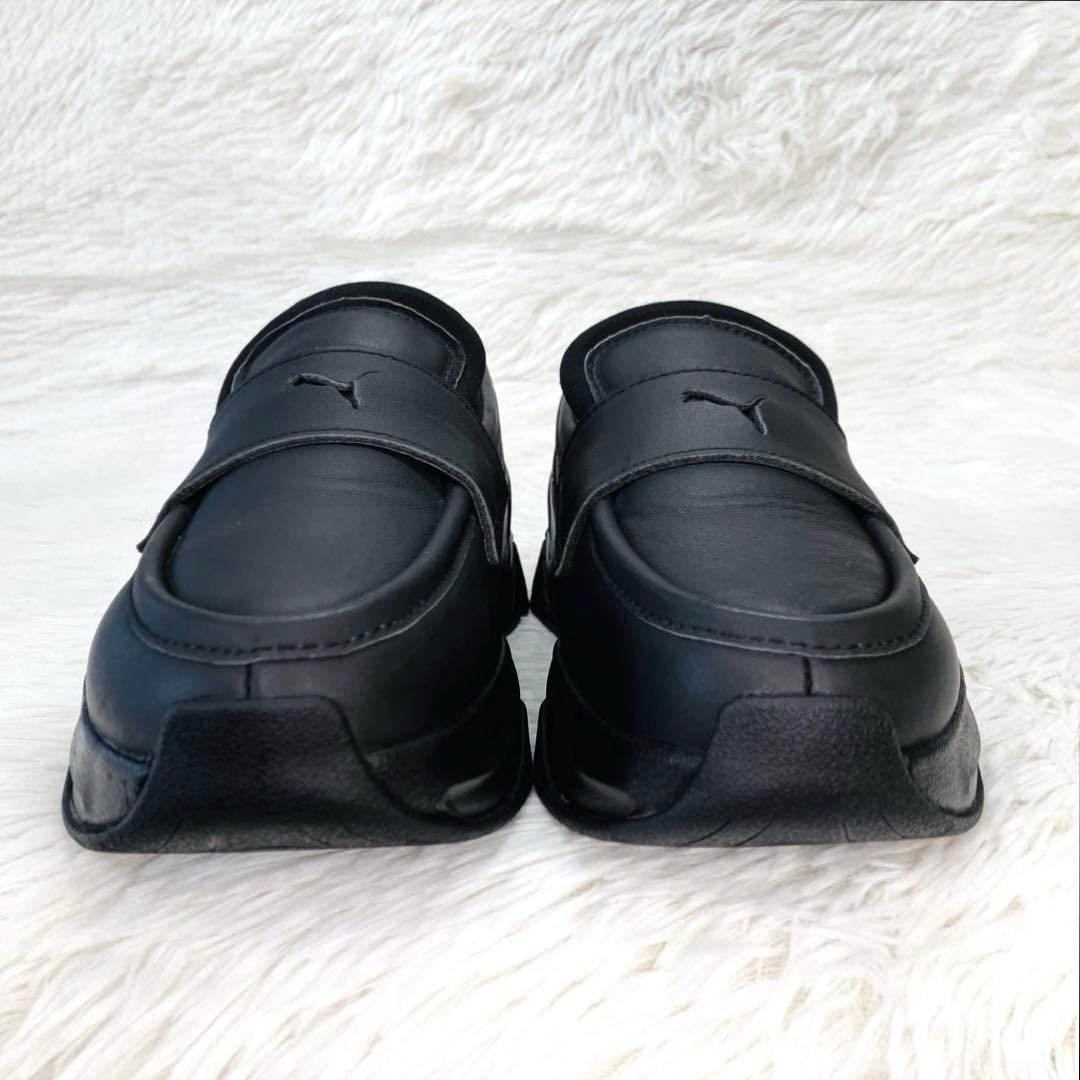 【ご試着のみ】PUMA24.5㌢LOAFYR WNS 厚 底　ローファー　黒