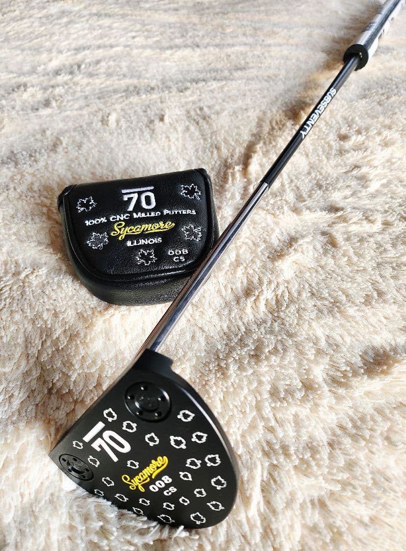 s*0様 美品　米国製　マレットパター　SUB70 シカモア　センターシャフト