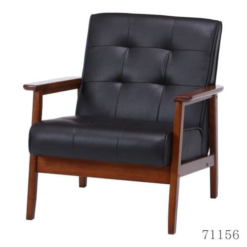 《新品・送料無料》バイキャストPUソファー フレンズ 1P　ダークブラウン