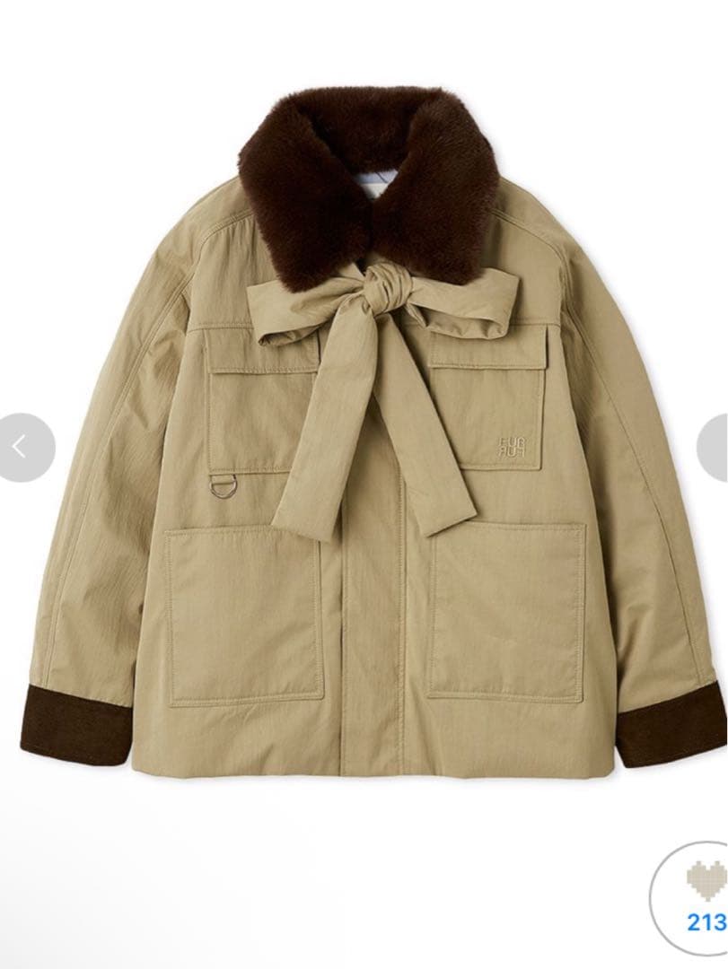 FURFUR パデットボウタイワークブルゾン