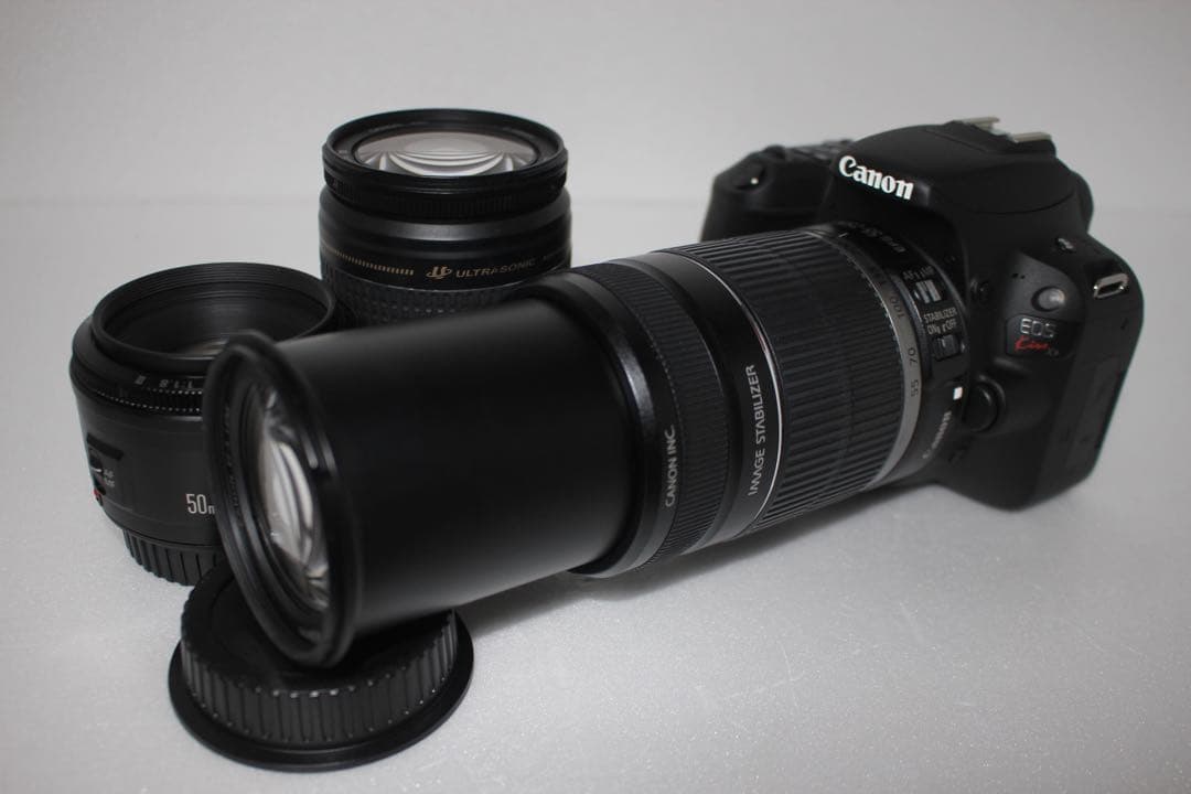 キャノン canon kiss x9 標準&望遠&単焦点トリプルレンズセット