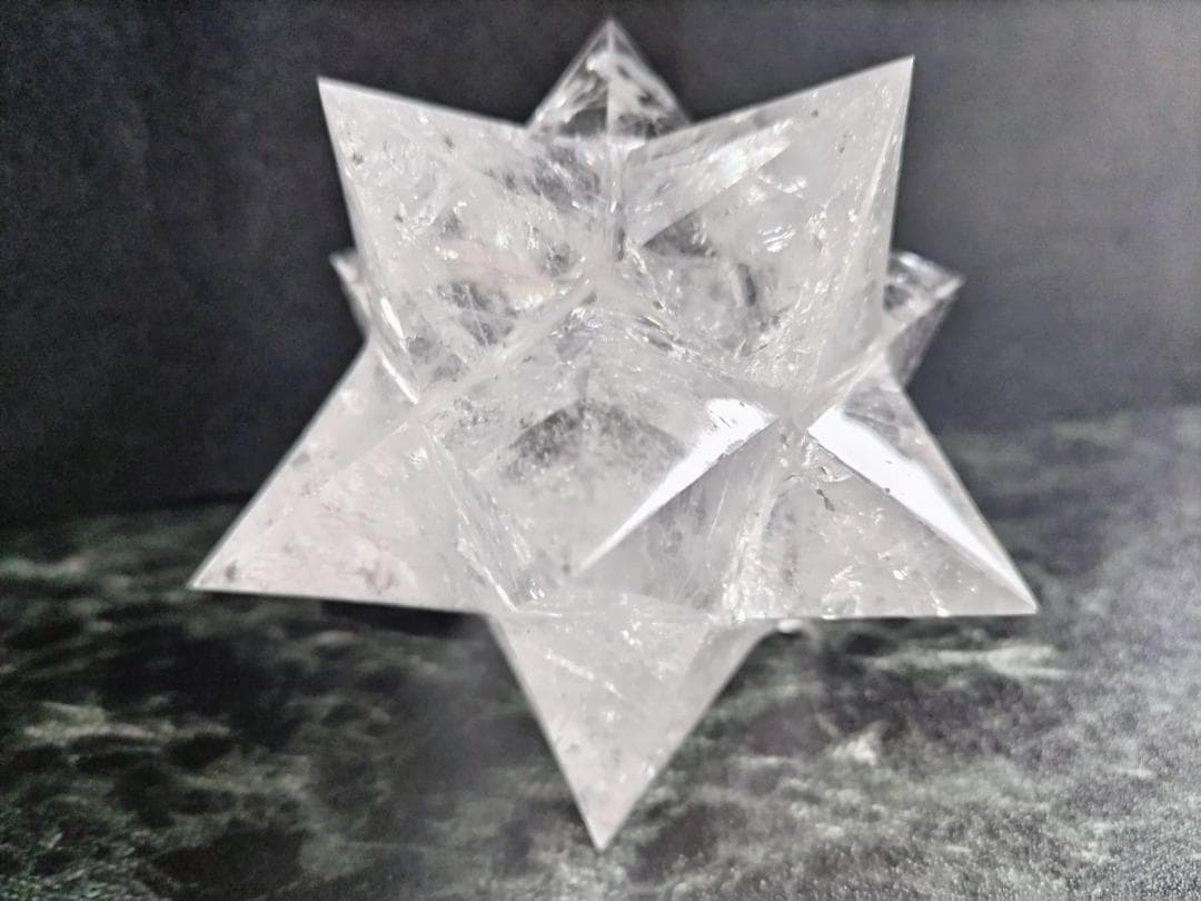 花*種様 レムリアン水晶アステロイド（最長幅9.5cm 、約389g）