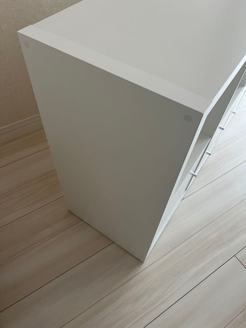 KALLAX カラックス シェルフユニット インサート4個付き, ホワイト