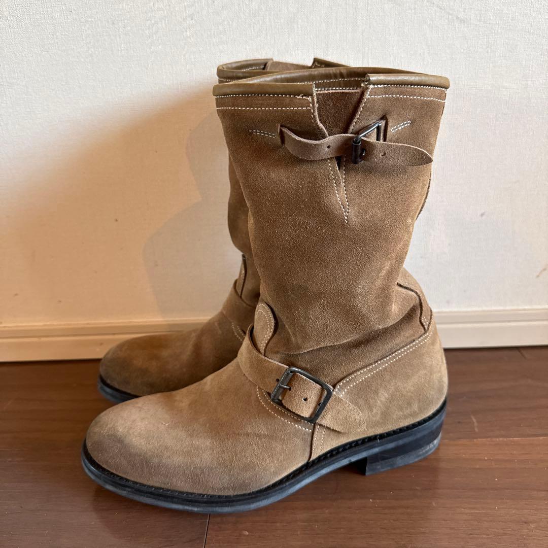 BALMAIN ブラウン スエード エンジニアブーツ