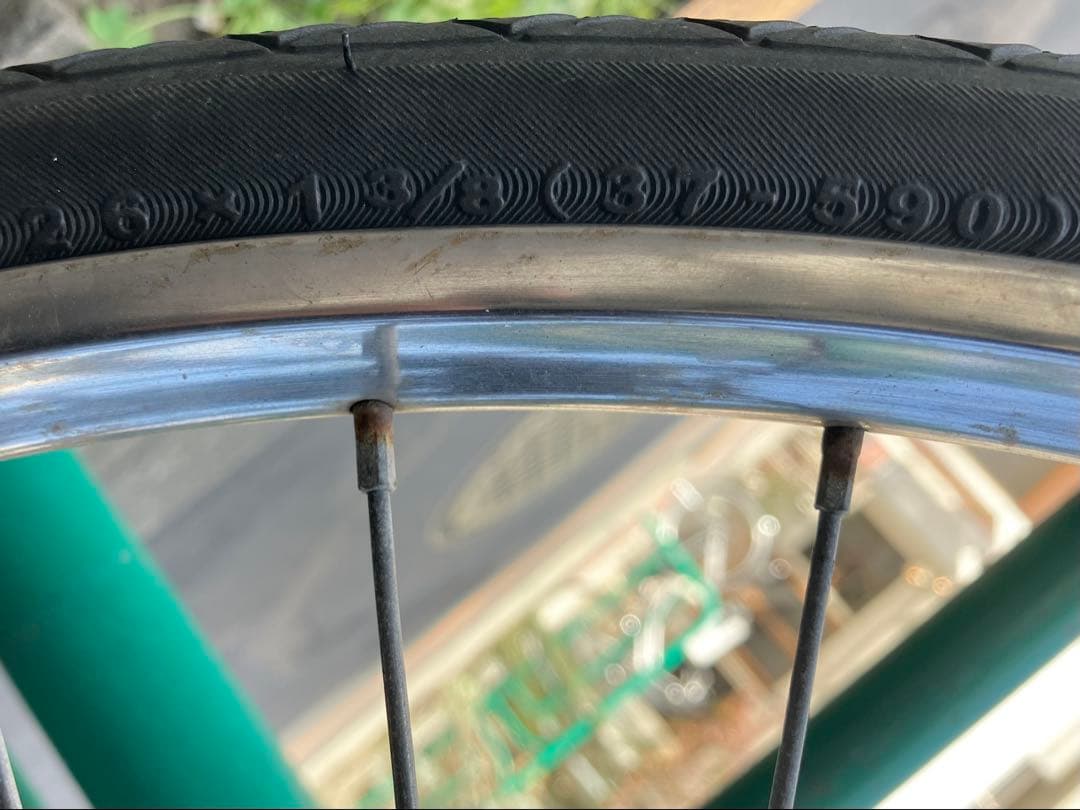 杉並区引取限定 FUJI 自転車 ロッドブレーキ 26インチ レトロ 昭和 フジ