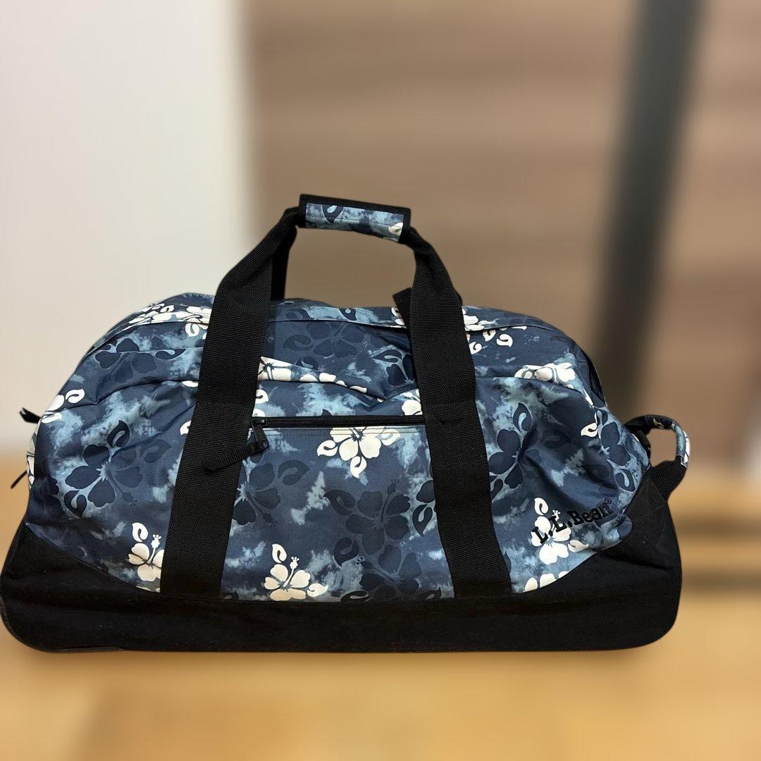 L.L.Bean 花柄ボストンキャリーバッグラージ1回使用のみ