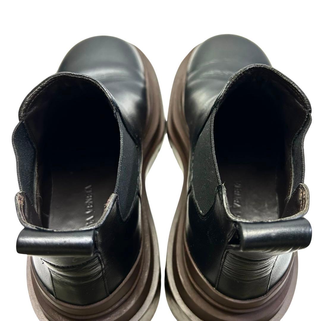 BOTTEGA VENETA ボッテガヴェネタ ブーツ サイドゴア 厚底　黒茶