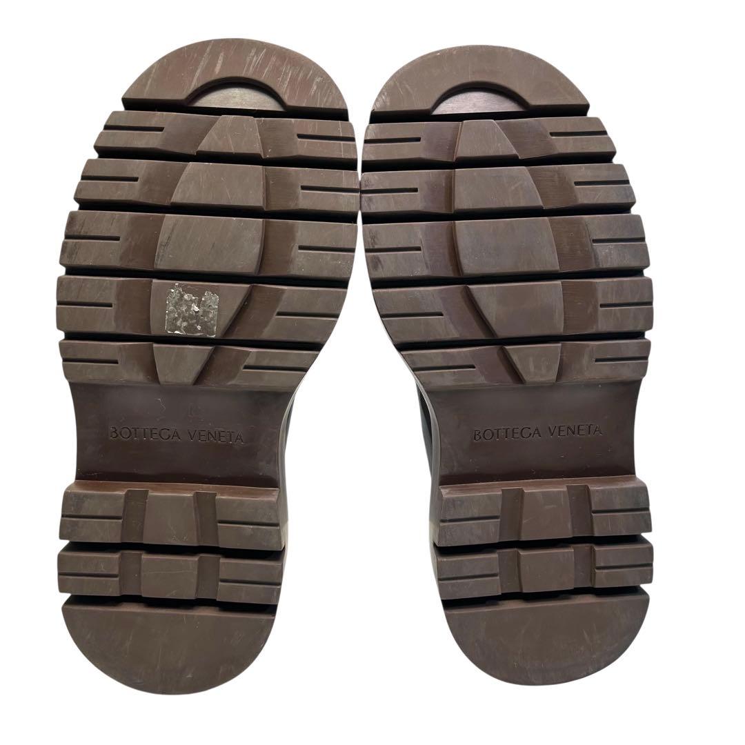 BOTTEGA VENETA ボッテガヴェネタ ブーツ サイドゴア 厚底　黒茶