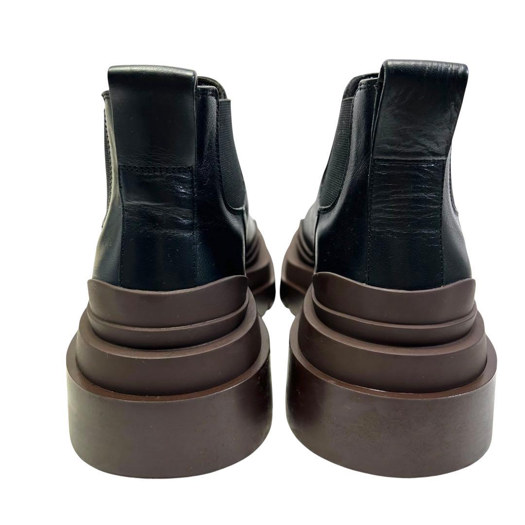 BOTTEGA VENETA ボッテガヴェネタ ブーツ サイドゴア 厚底　黒茶