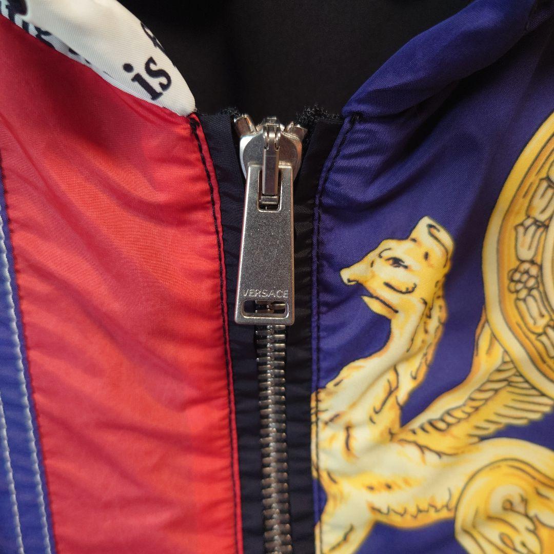 ジャケット・アウター Medusa Silk Blend Hooded Nylon Jacket