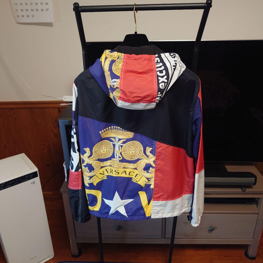 ジャケット・アウター Medusa Silk Blend Hooded Nylon Jacket