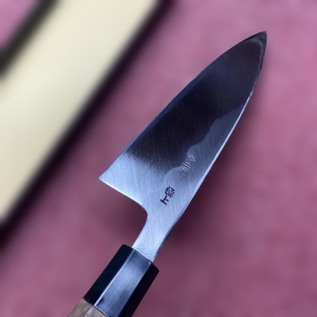 青二鋼　薄出刃包丁　165㎜　5.5寸