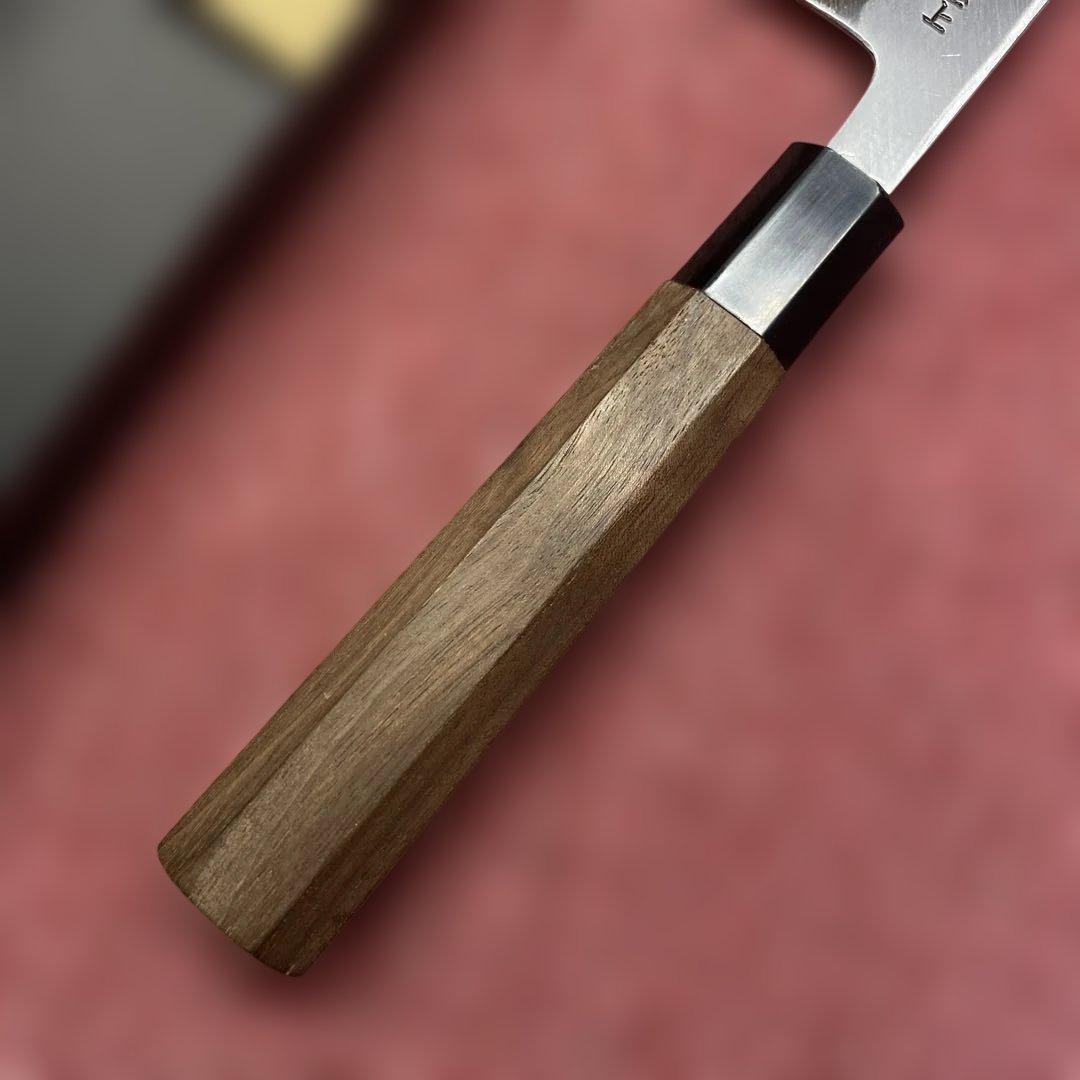 青二鋼　薄出刃包丁　165㎜　5.5寸