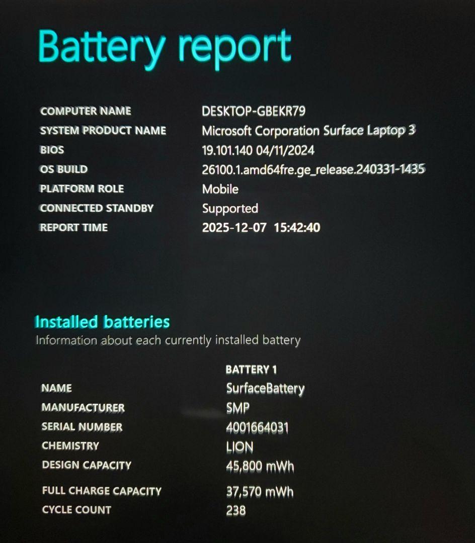 Surface Laptop3 10世代Corei7 16GB 512GB