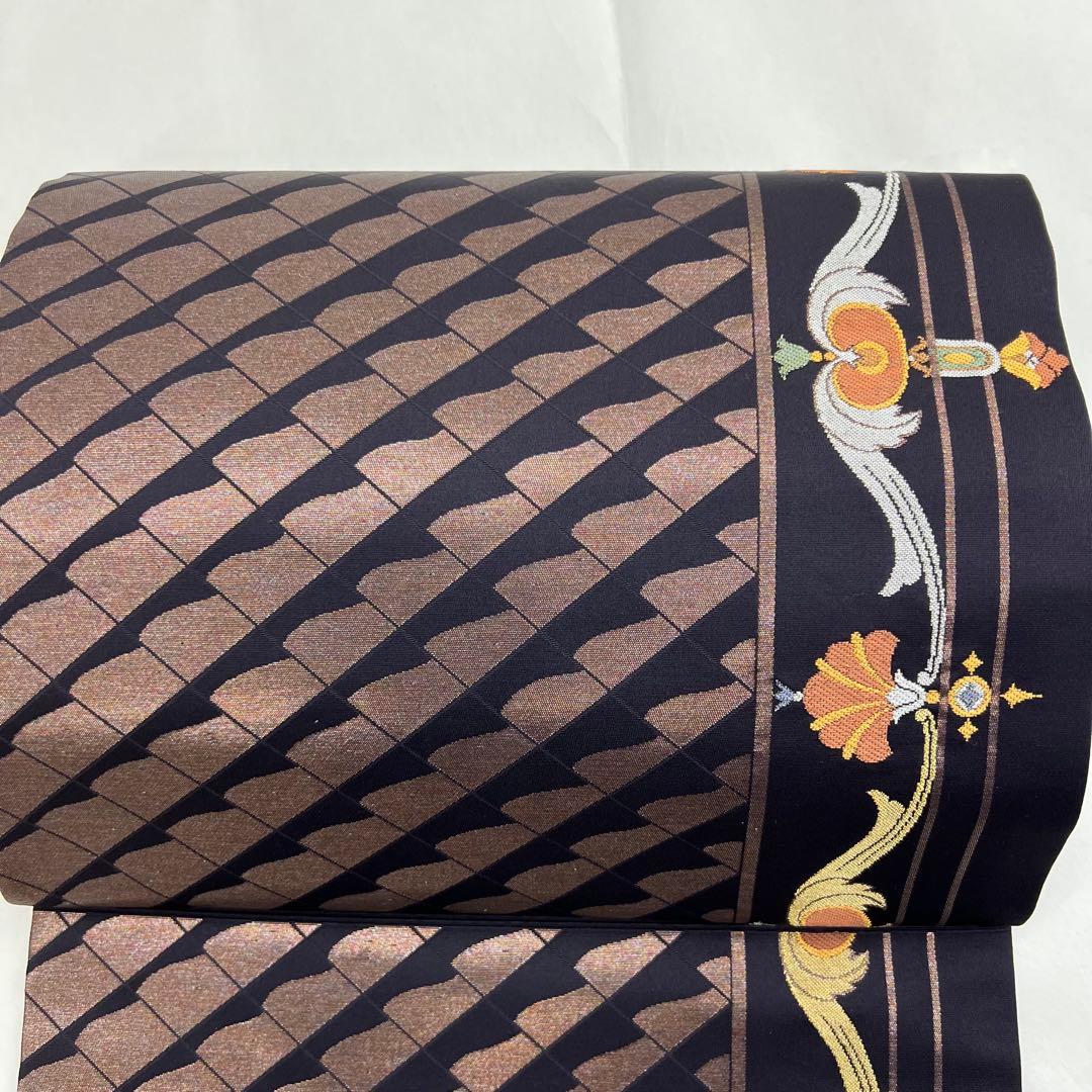 Yukiko様　　　　　　正絹　9寸名古屋帯　モダン幾何学