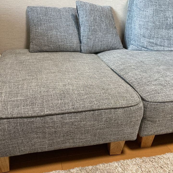 LOWYA カウチソファベッド コンパクト 2人掛け