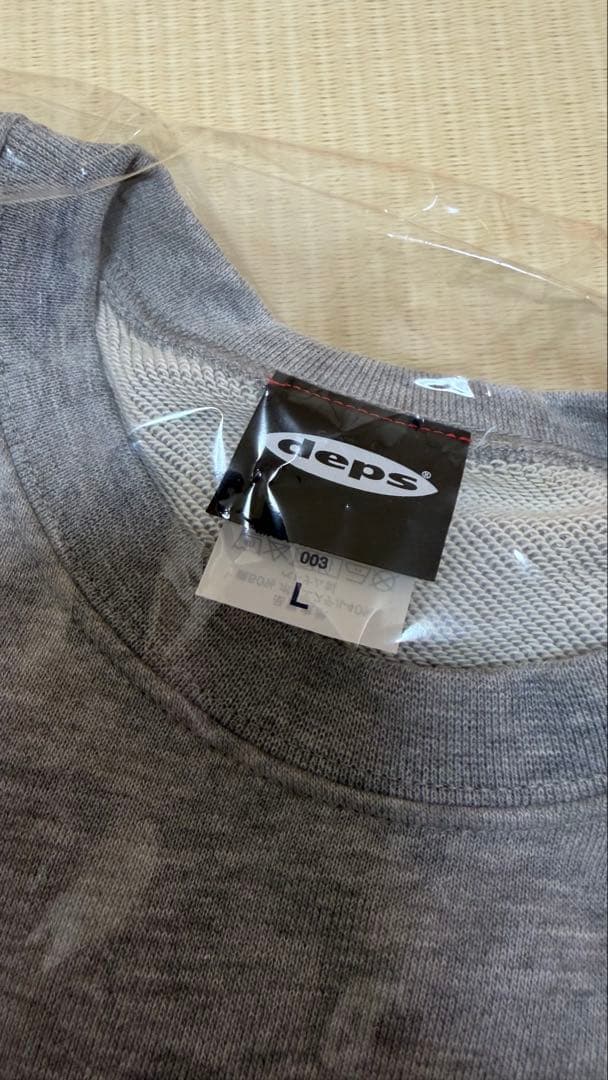 新品 デプスdeps BASEBALL LOGO SWEAT【GRAY】Lサイズ