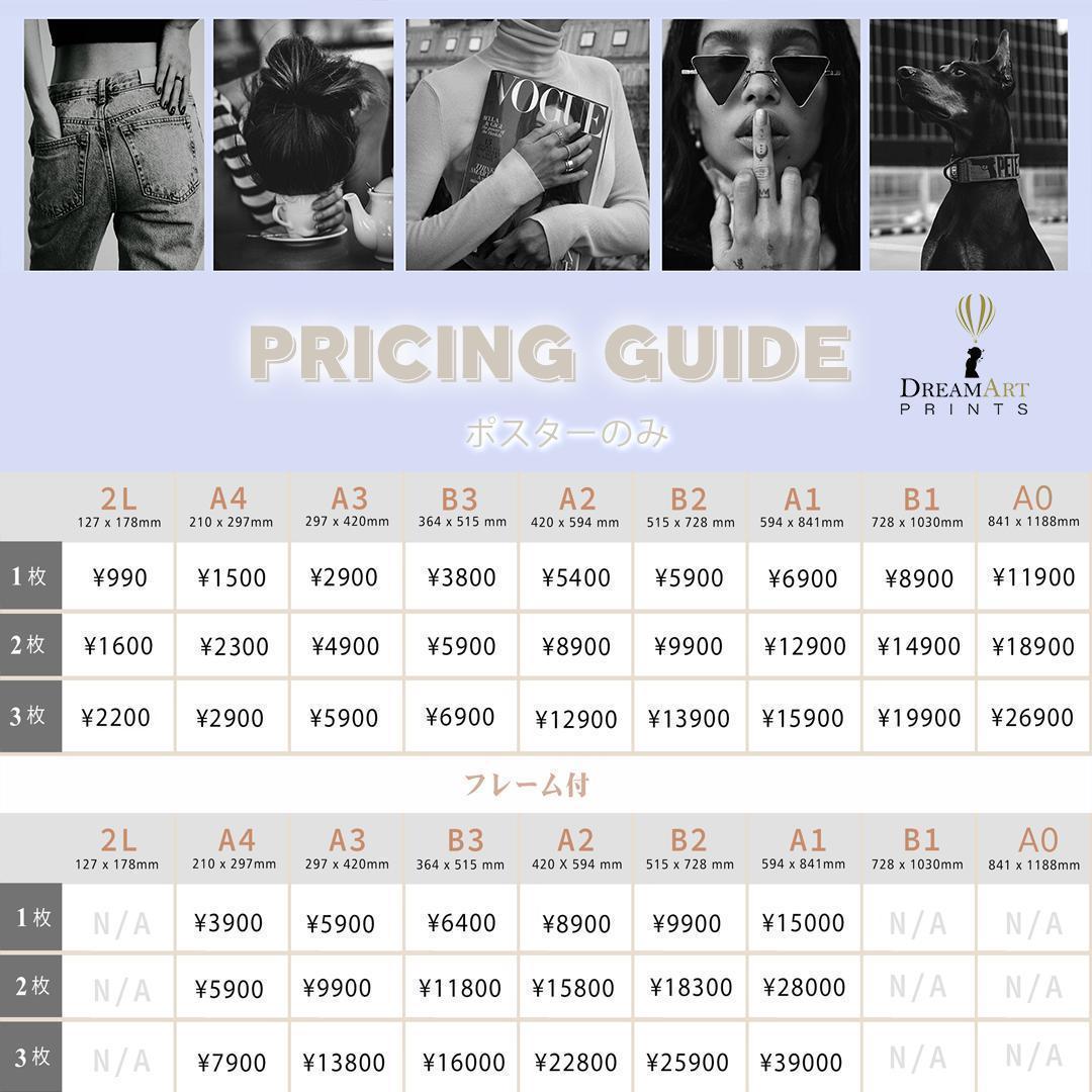 **専用** B2 アートプリント バスルーム モノクローム 黒フレーム