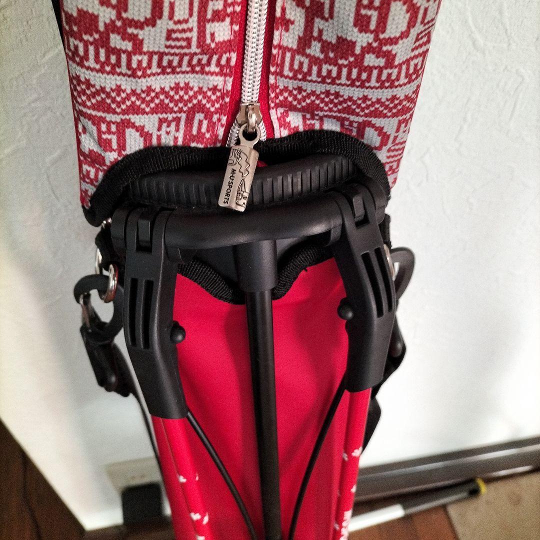 未使用ネームタグ頭カバー付きMUスポーツゴルフバッグ・キャディバッグ