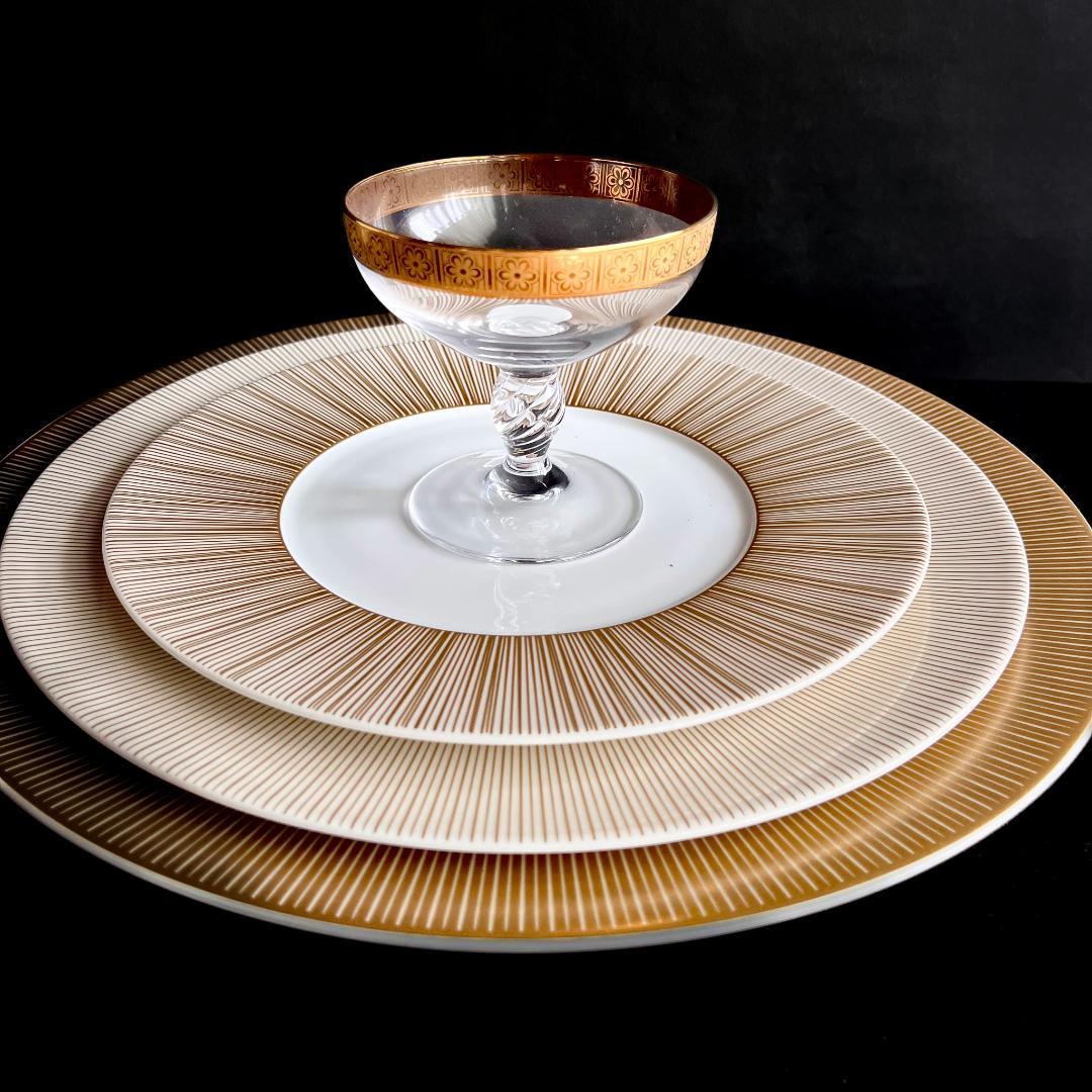 ★新品未使用　超美品★フランスBernardo ゴールド　大皿　サービスプレート