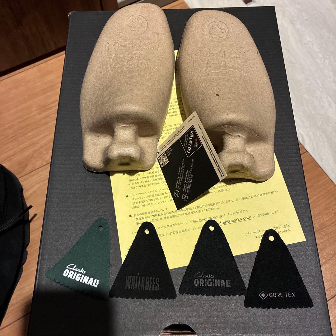 Clarks GORE-TEX ワラビー 25.5 ブラックスエード