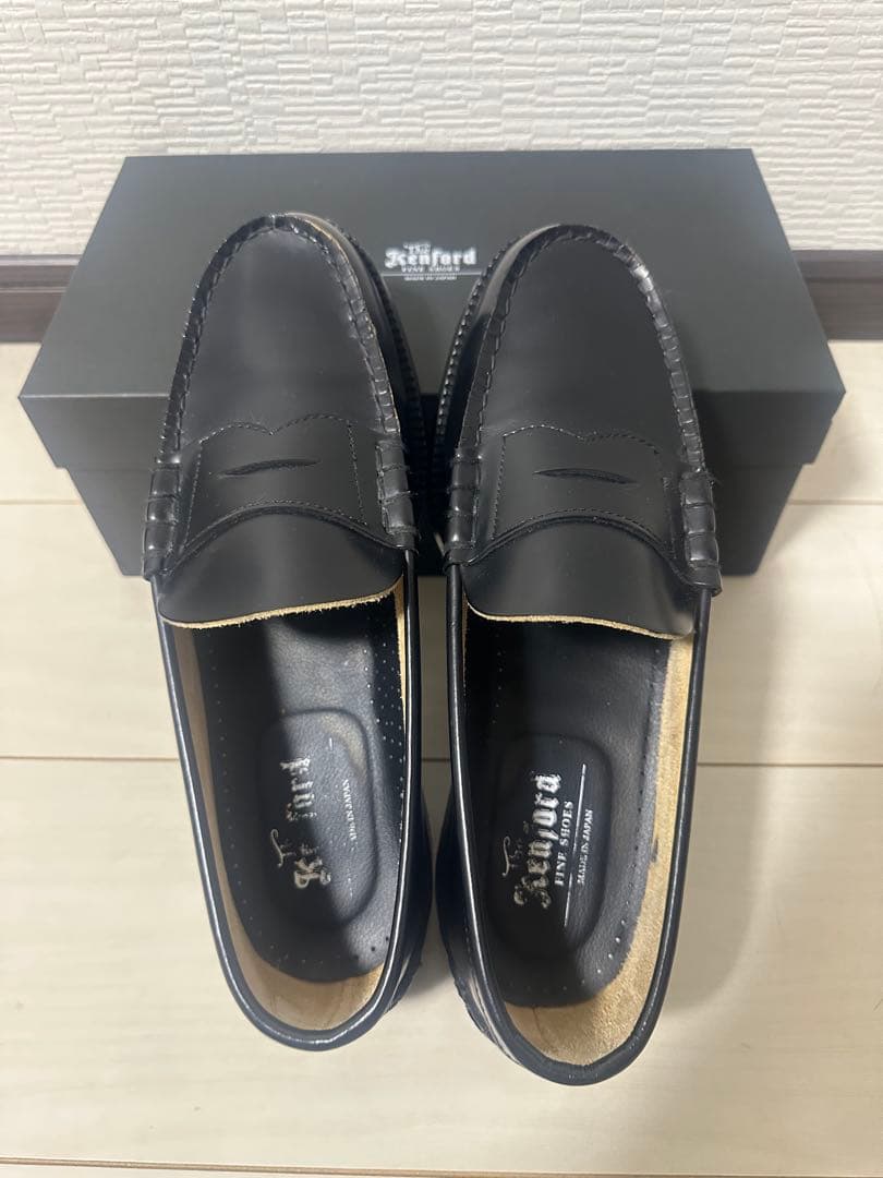 [Kenfordfineshoes] 26cmブラック ローファー
