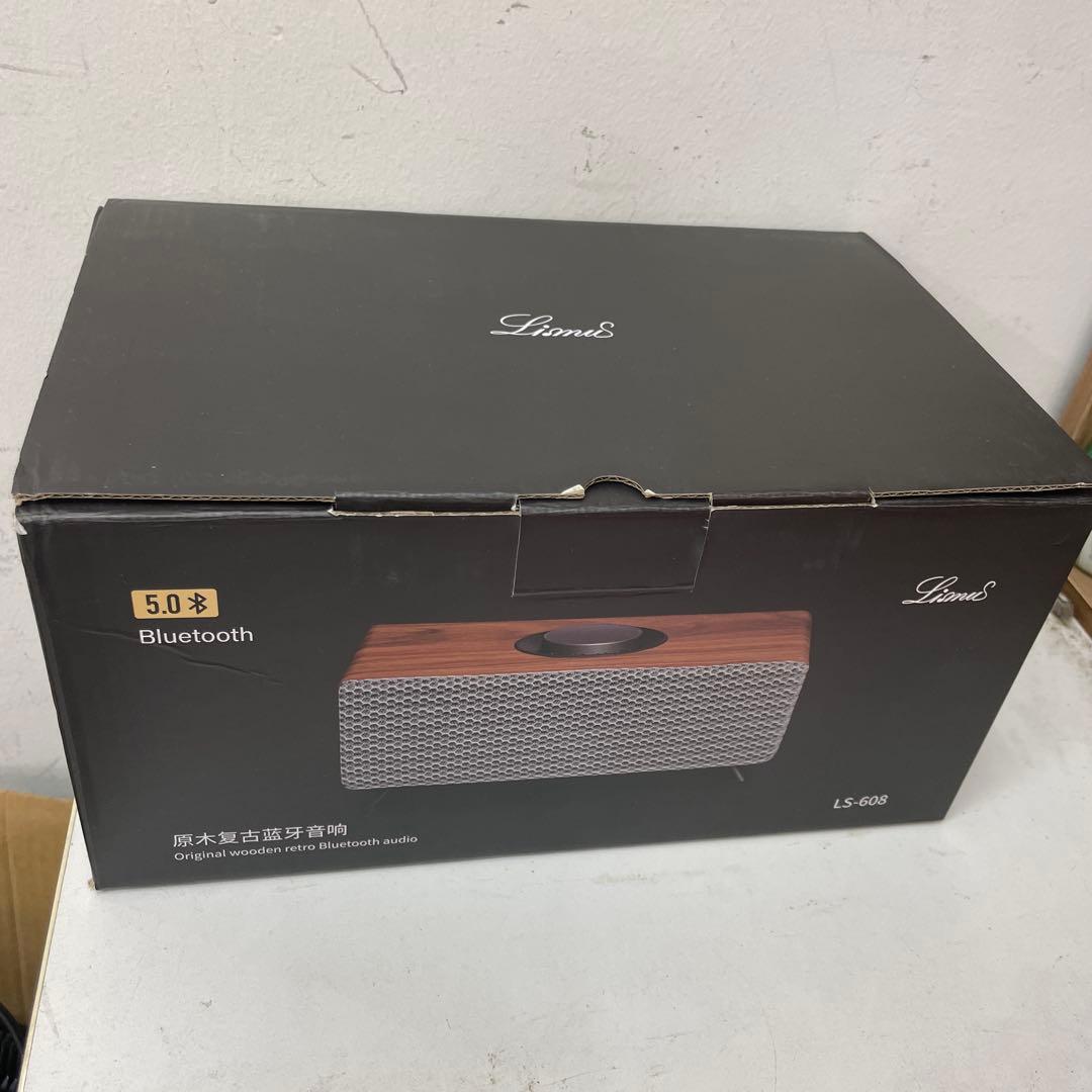 LS-608 Bluetoothスピーカー 木製レトロデザイン