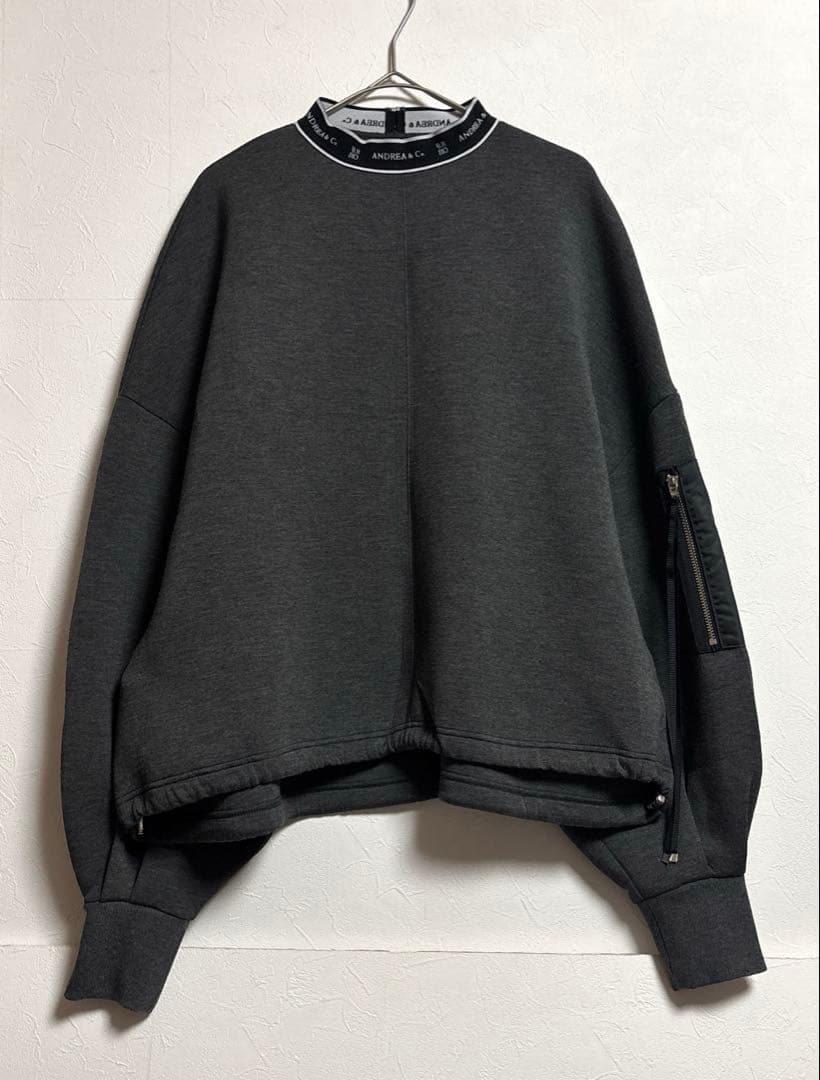 ANDREA&Co. MA-1 DROST LOGO PULLOVER グレー