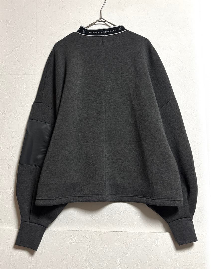 ANDREA&Co. MA-1 DROST LOGO PULLOVER グレー
