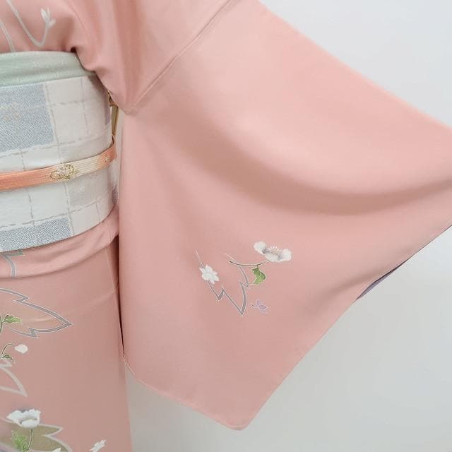 新品 仕付け糸付き 丹後ちりめん 正絹 着物 訪問着 B-13