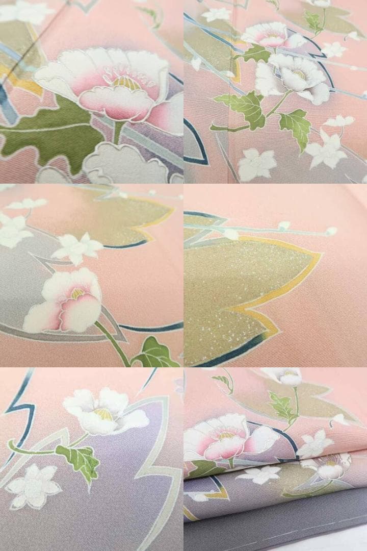 新品 仕付け糸付き 丹後ちりめん 正絹 着物 訪問着 B-13