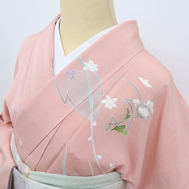 新品 仕付け糸付き 丹後ちりめん 正絹 着物 訪問着 B-13