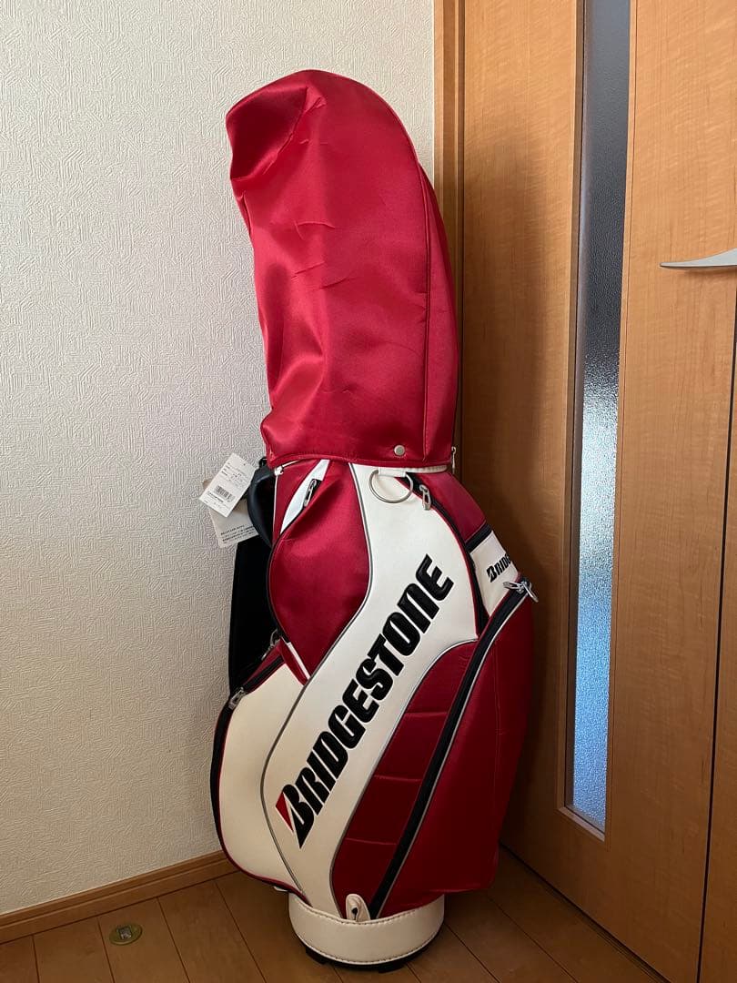 ブリヂストン　BRIDGESTONE キャディバッグ 未使用　赤　タグ付き