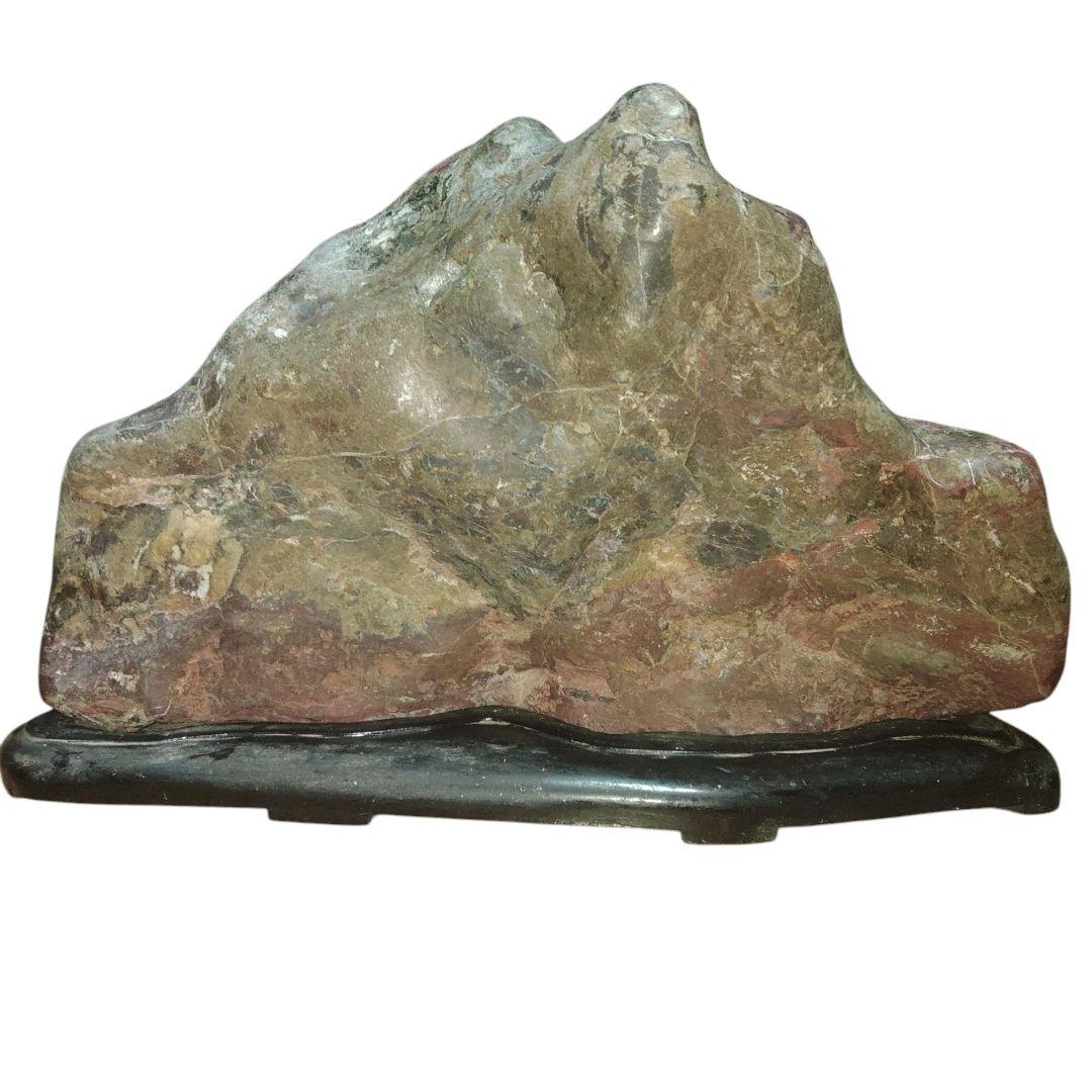 盆石　水石　五色石　赤玉　鑑賞石　20kg