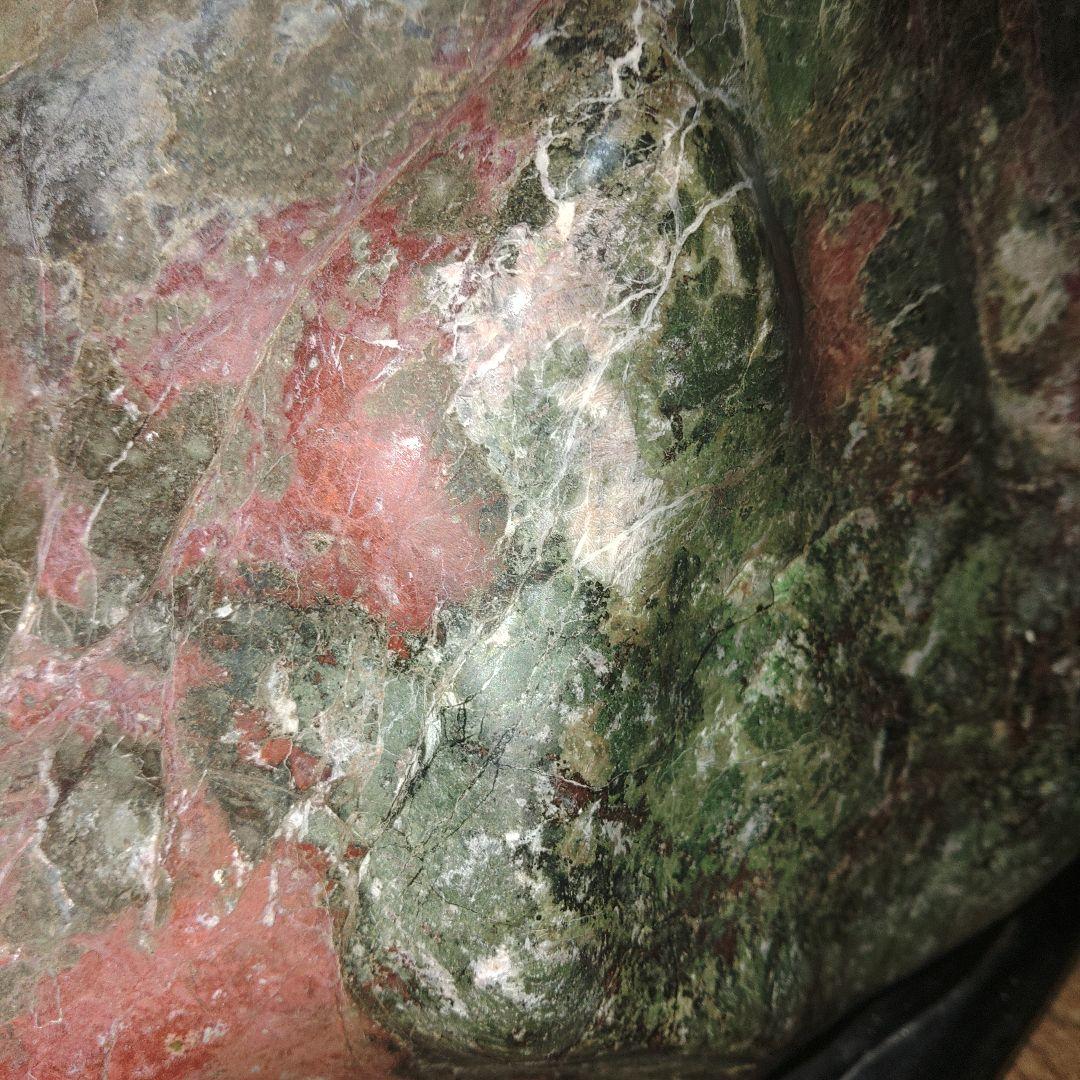 盆石　水石　五色石　赤玉　鑑賞石　20kg